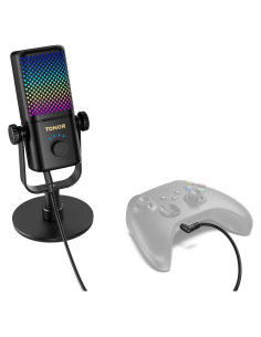 Micrófono Gaming TONOR TCX3 RGB para Xbox, 30H Batería