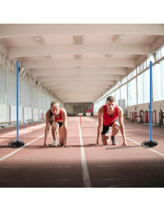 Postes de Agilidad para Fútbol ASENVER 1.49m 12 Pcs 2