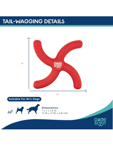 Juguete para Perros Boomerang Good Scout 17.78cm Duradero