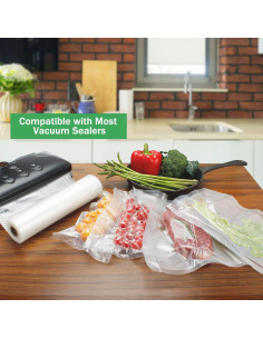 Rollos de Sellado al Vacío WishDirect 4-Pack 27.94cm x 7.62m 2