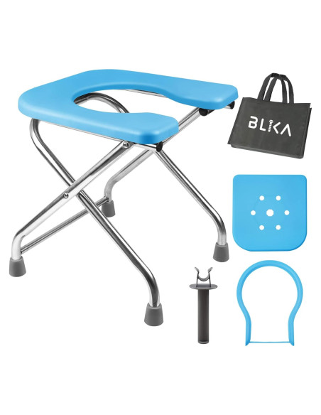 Inodoro Portátil BLIKA XL Acero Inoxidable 181kg Plegable