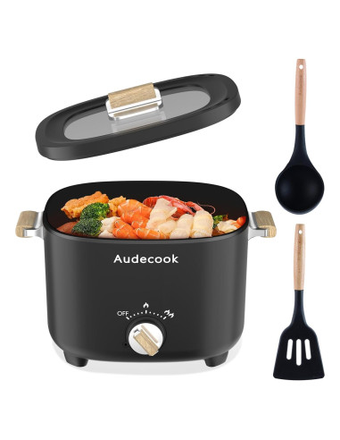 Olla Eléctrica Audecook 2.5L Portátil Antiadherente