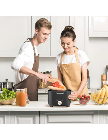 Olla Eléctrica Audecook 2.5L Portátil Antiadherente