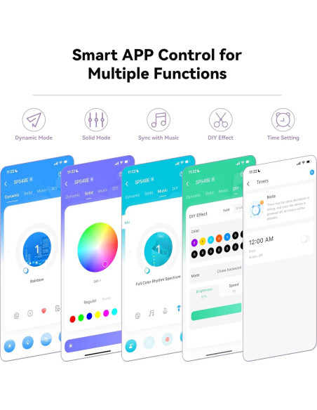 Tira LED COB RGB MIWISE 6,1m Control APP y Voz Tira LED COB RGB MIWISE 6,1m Control APP y Voz