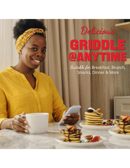 Máquina de hacer mini panqueques SugarWhisk 10 cm blanca