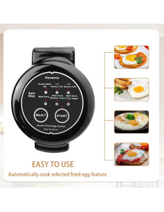 Cocinador de Huevos Fritos Hyvance HYS001AC 6 Huevos Negro 2
