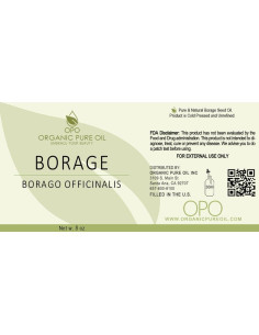 Aceite de Semilla de Borraja OPO 226.8 g Prensado en Frío Vegano 2
