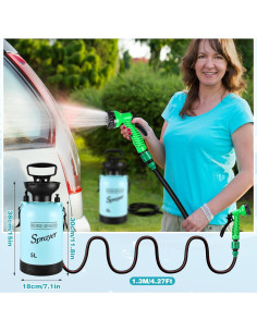 Ducha Portátil Vevitts 5L para Camping con 7 Modos de Rocío 2