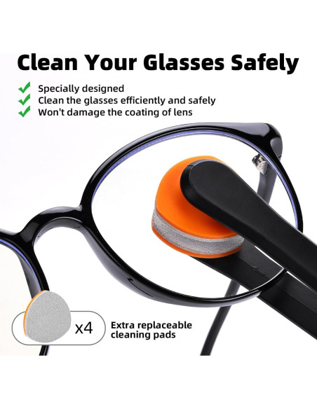 Kit de limpieza y reparación de gafas Ordilend con spray