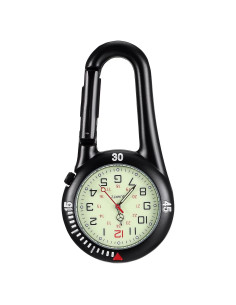 Hebilla de Mochila Hemobllo con Reloj de Bolsillo Negro