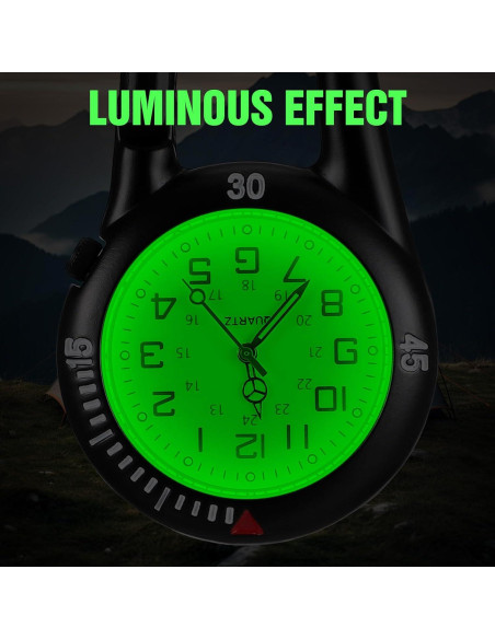 Hebilla de Mochila Hemobllo con Reloj de Bolsillo Negro