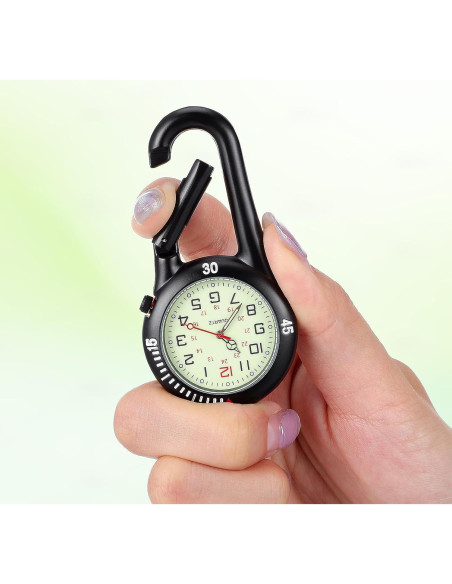 Hebilla de Mochila Hemobllo con Reloj de Bolsillo Negro