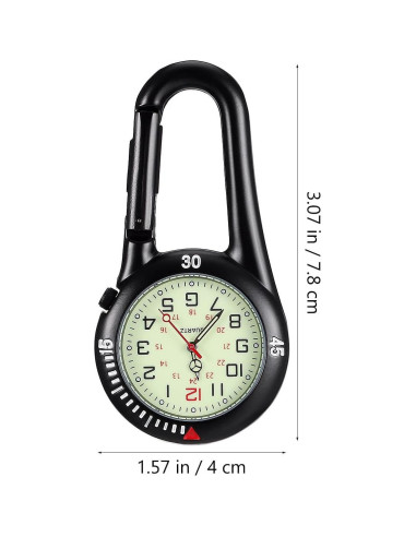 Hebilla de Mochila Hemobllo con Reloj de Bolsillo Negro