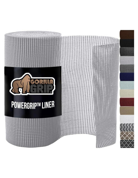 Forro No Adhesivo GORILLA GRIP 61x914 cm Gris Claro