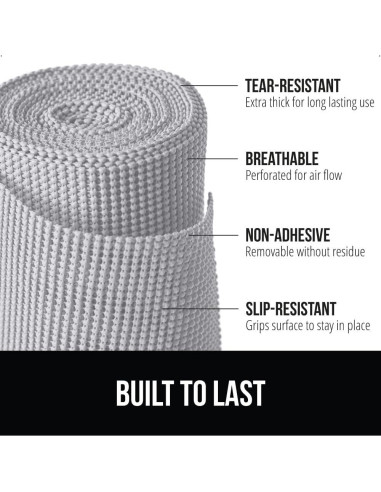 Forro No Adhesivo GORILLA GRIP 61x914 cm Gris Claro