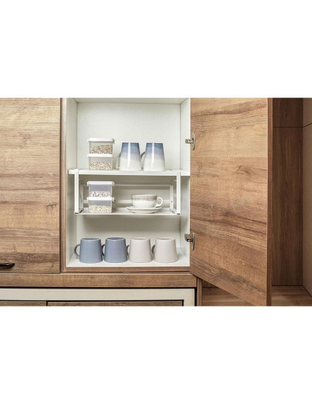 Organizador Bajo Estante Nxconsu Blanco 2 Pack Resistente