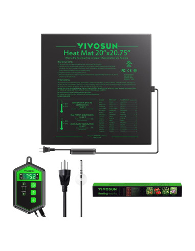Alfombrilla Térmica VIVOSUN 51x53 cm para Germinación