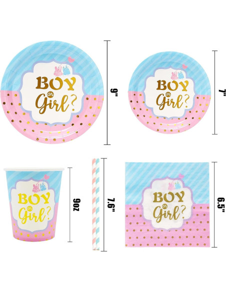 125 Piezas Decoración Revelación de Género Cheery Land