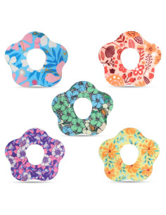 25 Parches Adhesivos Dexcom G7 Impermeables Diseño Floral