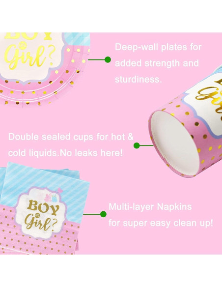 125 Piezas Decoración Revelación de Género Cheery Land