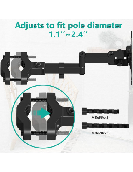 Soporte de Brazo para Monitor WALI 011ARM Ajustable 32" 7.98kg