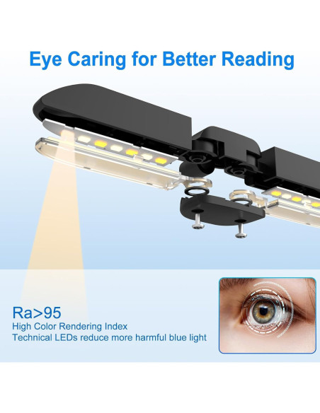Vekkia Luz de Lectura LED Recargable 14 LEDs 3 Modos Color Vekkia Luz de Lectura LED Recargable 14 LEDs 3 Modos Color