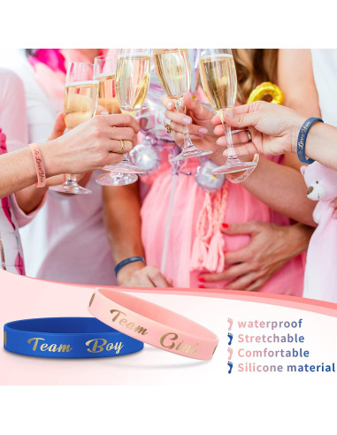 30 Pulseras de Revelación de Género Jetec Silicona Unisex