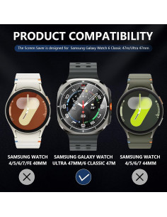 Protector de Pantalla Suoman para Galaxy Watch 6/7 47mm 2