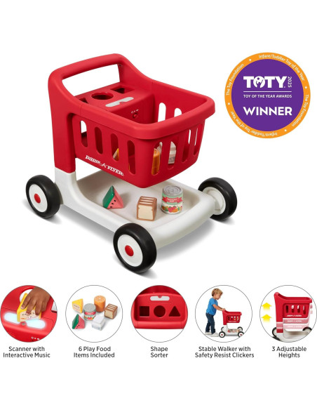 Carrito de Compras Radio Flyer Scan & Sort con Luces y Sonidos