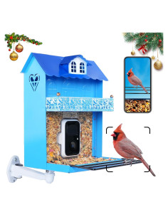 Comedero para Aves BEUTFQL con Cámara 2K HD y WiFi