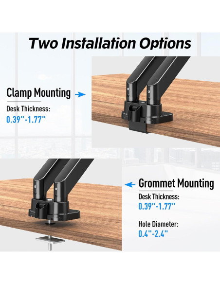Soporte Doble para Monitor MOUNTUP MU7006 13-39" Ajustable