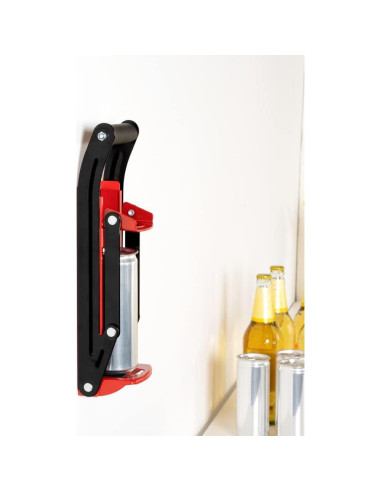 Trituradora de Latas Met Lux Roja 12/16 oz Montable en Pared