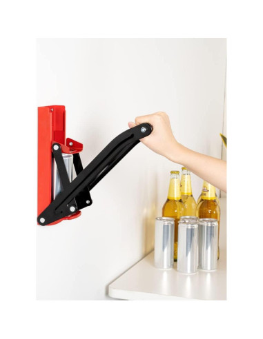 Trituradora de Latas Met Lux Roja 12/16 oz Montable en Pared