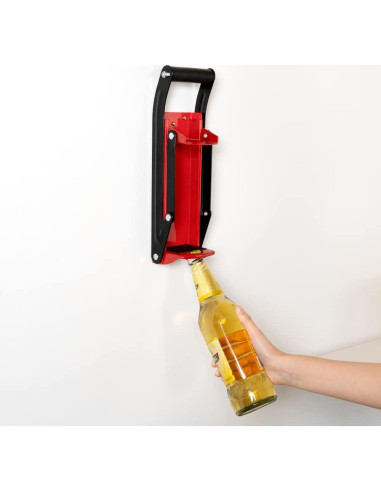 Trituradora de Latas Met Lux Roja 12/16 oz Montable en Pared