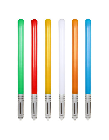 6 Sables de Luz Inflables TOSAMZOO para Fiesta Temática