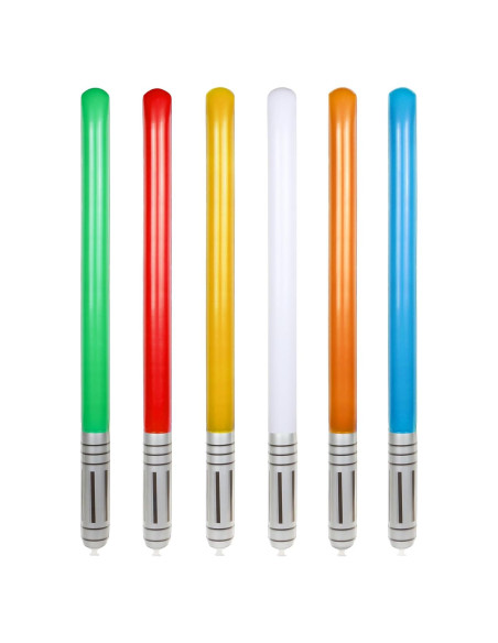 6 Sables de Luz Inflables TOSAMZOO para Fiesta Temática