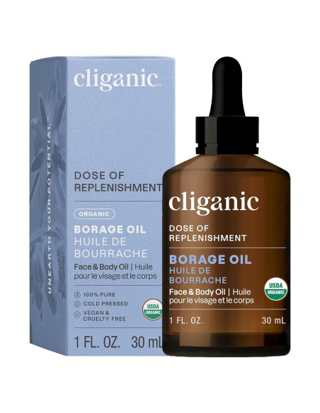 Aceite de Semilla de Borraja Orgánico Cliganic 100% Puro 28g