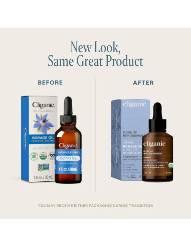 Aceite de Semilla de Borraja Orgánico Cliganic 100% Puro 28g