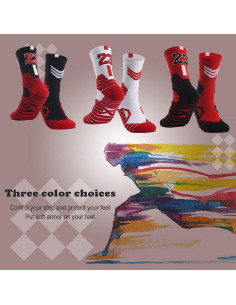 Calcetines de Baloncesto Elite con Compresión 3 Pares 2