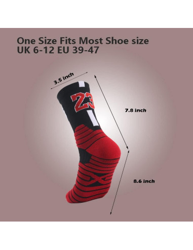 Calcetines de Baloncesto Elite con Compresión 3 Pares