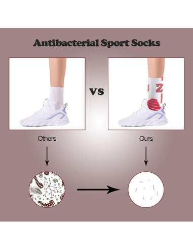 Calcetines de Baloncesto Elite con Compresión 3 Pares