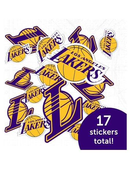 Calcomanía Vinilo Los Angeles Lakers Desierto Cactus 27.9x21.6cm
