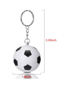 Llavero de Fútbol Blulu - 20 Piezas de Pelotas de Estrés 2