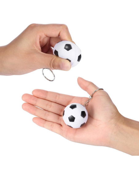 Llavero de Fútbol Blulu - 20 Piezas de Pelotas de Estrés Llavero de Fútbol Blulu - 20 Piezas de Pelotas de Estrés