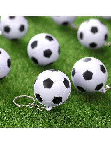 Llavero de Fútbol Blulu - 20 Piezas de Pelotas de Estrés