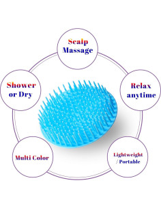 Cepillo Exfoliador Cuero Cabelludo YEALIFE 4Pack Multiusos 2