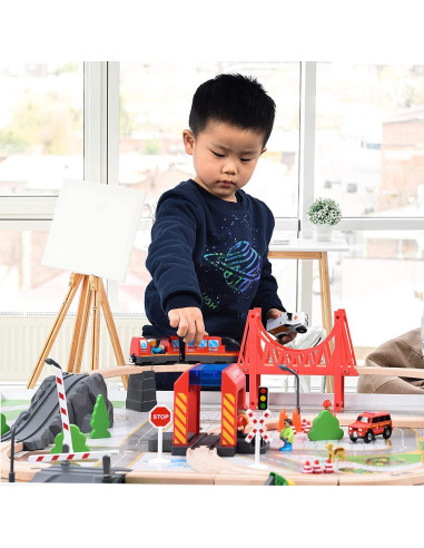 Locomotora eléctrica Goli Toys GA20004 con sonido y luces