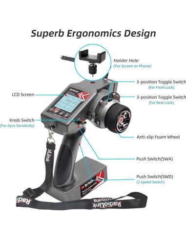 Radiolink RC6GS V3 Transmisor 7 Canales con Receptor R7FG