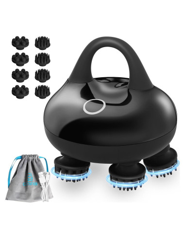 Masajeador de Cabeza Comfier CF-4402 Negro 3 Modos Impermeable