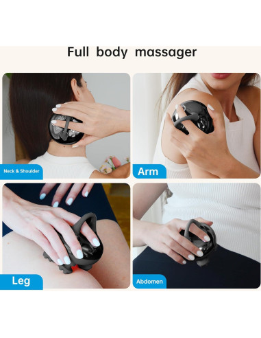 Masajeador de Cabeza Comfier CF-4402 Negro 3 Modos Impermeable